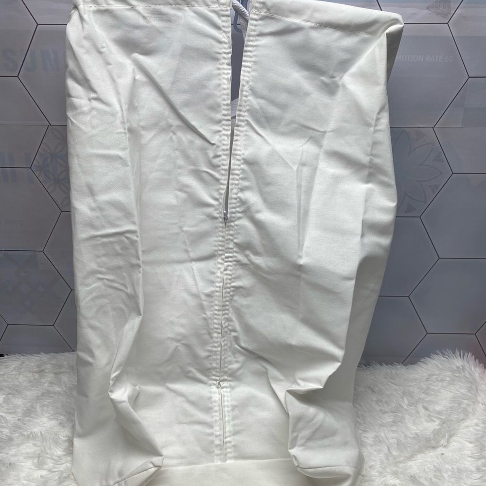 - Hanging Cotton Canvas Laundry Hamper Bag | White, 6" x 16" x 27" (Length… - Picture 9 of 12